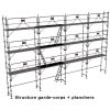 échafaudage façadier dacame duo45 de 104m2 avec garde corps et planchers