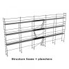 échafaudage façadier dacame duo 45 de 128m2 avec lisses et planchers