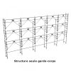 échafaudage façadier dacame duo 45 de 128m2 structure seule et garde-corps