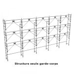 échafaudage façadier dacame duo 45 de 128m2 structure seule et garde-corps