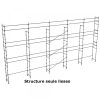 échafaudage façadier dacame duo 45 de 128m2 structure seule et lisses