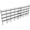 échafaudage façadier dacame duo 45 de 250m2 avec lisses planchers et plinthes