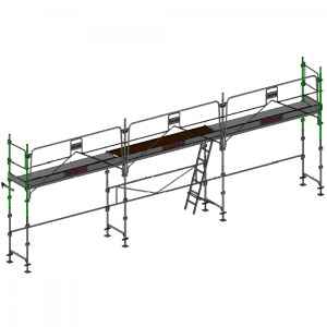 échafaudage façadier dacame duo 45 40m2 avec gardes corps