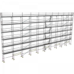 échafaudage façadier dacame duo 45 de 434m2 avec lisses planchers et plinthes