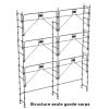 échafaudage façadier dacame duo 45 de 56m2 structure seule et garde-corps