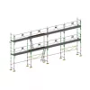 échafaudage façadier dacame duo45 de 78m2 avec garde corps planchers et plinthes