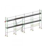 échafaudage façadier dacame duo45 de 78m2 avec lisses planchers et plinthes