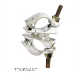 collier avec vis tournants pour échafaudages dacame