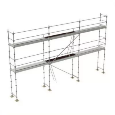 échafaudage façadier tubesca comabi R200 de 60m2 en acier