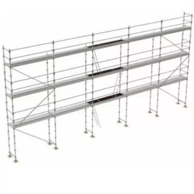 échafaudage façadier tubesca comabi R200 de 128m2 en acier