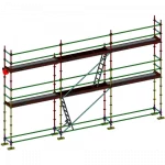 échafaudage multidirectionnel dacame meka 48 de 60m2 avec lisses