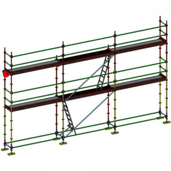 échafaudage multidirectionnel dacame meka 48 de 60m2 avec lisses