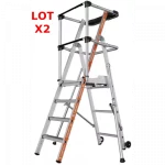 Lot de 2 plateformes de travail RAPTOR - Garde-corps sangles